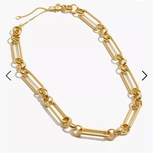 NWT Madewell Statement Chain Gold Plated Brass Necklace